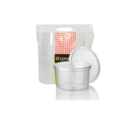 Pote Plástico Kit Copobras (250ml, 500ml, 1000ml)